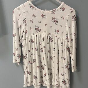 Angel Dear Floral Blouse - Cream and Pink